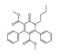 1-butyl-2-oxo-4,6-diphenyl-1,2-dihydro-pyridine-3,5-dicarboxylic acid dimethyl ester结构式