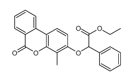 ethyl 2-(4-methyl-6-oxobenzo[c]chromen-3-yl)oxy-2-phenylacetate结构式
