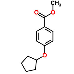 4-Cyclopentyloxy-benzoic acid Methyl ester结构式