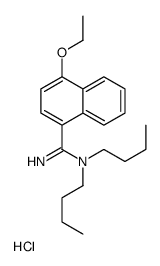 dibutyl-(4-ethoxynaphthalene-1-carboximidoyl)azanium,chloride Structure
