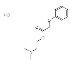 dimethyl-[2-(2-phenoxyacetyl)oxyethyl]azanium,chloride Structure