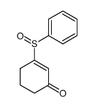 3-(benzenesulfinyl)-2-cyclohexenone结构式