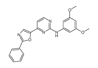 N-(3,5-dimethoxyphenyl)-4-(2-phenyl-1,3-oxazol-5-yl)pyrimidin-2-amine Structure