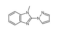 1H-Benzimidazole,1-methyl-2-(1H-pyrazol-1-yl)-(9CI) Structure