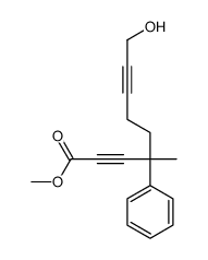 methyl 9-hydroxy-4-methyl-4-phenylnona-2,7-diynoate Structure