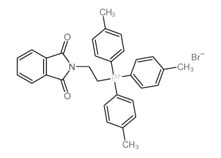 Phosphonium, [2-(1,3-dihydro-1, 3-dioxo-2H-isoindol-2-yl)ethyl]tris(4-methylphenyl)-结构式