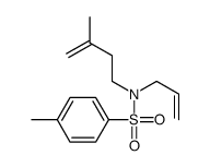 4-methyl-N-(3-methylbut-3-enyl)-N-prop-2-enylbenzenesulfonamide结构式