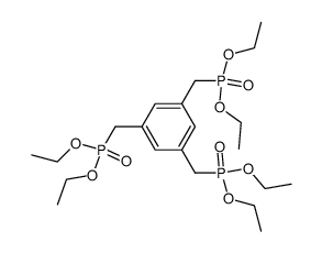 [3,5-bis(diethoxyphosphorylmethyl)benzyl]phosphonic acid diethylester Structure