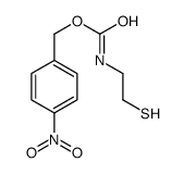 (4-nitrophenyl)methyl (2-mercaptoethyl)carbamate结构式