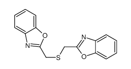 2-(1,3-benzoxazol-2-ylmethylsulfanylmethyl)-1,3-benzoxazole结构式