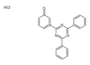 1-(4,6-diphenyl-1,3,5-triazin-2-yl)pyridin-1-ium-3-ol,chloride Structure