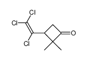 2,2-dimethyl-3-(α,β,β-trichlorovinyl)-cyclobutanone结构式