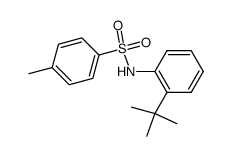 N-(2-tert-butyl-phenyl)-4-methyl-benzenesulfonamide结构式