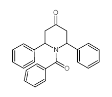 1-benzoyl-2,6-diphenylpiperidin-4-one (en)4-Piperidinone, 1-benzoyl-2,6-diphenyl- (en) Structure