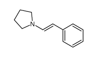 1-(2-phenylethenyl)pyrrolidine结构式