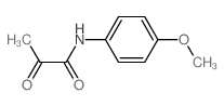 N-(4-methoxyphenyl)-2-oxopropanamide (en)Propanamide, N-(4-methoxyphenyl)-2-oxo- (en) Structure