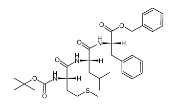 Boc-Met-Leu-Phe-OCH2C6H5 Structure