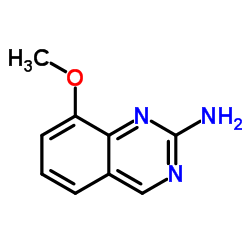2-氨基-8-甲氧基喹唑啉结构式