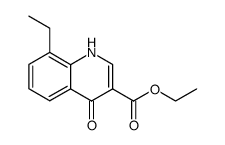8-ethyl-4-oxo-1,4-dihydro-quinoline-3-carboxylic acid ethyl ester结构式