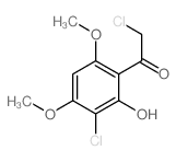 Ethanone, 2-chloro-1-(3-chloro-2-hydroxy-4,6-dimethoxyphenyl)-结构式