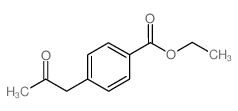 4-(2-氧代丙基)-苯甲酸乙酯结构式