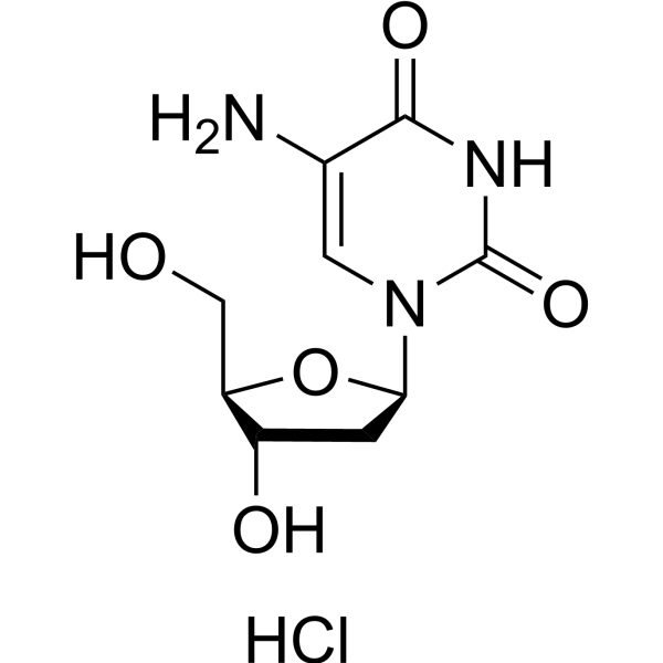 5-Amino-2'-deoxyuridine monohydrochloride Structure