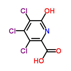 3,4,5-三氯-6-羟基吡啶-2-羧酸结构式