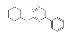 1,2,4-Triazine, 3-(cyclohexyloxy)-5-phenyl- structure