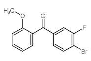 4-BROMO-3-FLUORO-2'-METHOXYBENZOPHENONE Structure