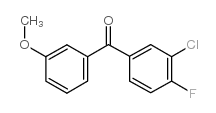 3-CHLORO-4-FLUORO-3'-METHOXYBENZOPHENONE Structure
