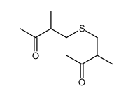 3-methyl-4-(2-methyl-3-oxobutyl)sulfanylbutan-2-one结构式