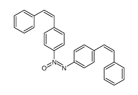 oxido-[4-[(E)-2-phenylethenyl]phenyl]-[4-[(E)-2-phenylethenyl]phenyl]i mino-azanium结构式