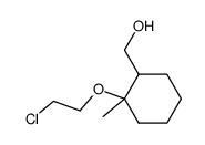 (2-(2-chloroethoxy)-2-methylcyclohexyl)methanol Structure