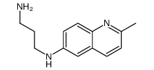 Quinaldine, 6-[(3-aminopropyl)amino]- (8CI) structure