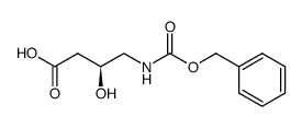 (S)-4-[(Benzyloxycarbonyl)amino]-3-hydroxybutanoic acid Structure