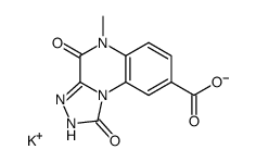 Potassium-1-oxo-5-methyl-1H,4H(1,2,4)triazolo(4,3-a)quinoxalin-4-one-8-carboxylate Structure