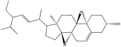 (3β,17xi,20xi,22E,24xi)-stigmasta-5,22-dien-3-ol structure