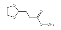 3-[1,3]DIOXOLAN-2-YL-PROPIONIC ACID METHYL ESTER结构式