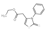 ethyl 2-(3-phenyl-2-sulfanylidene-1,3-thiazol-4-yl)acetate Structure