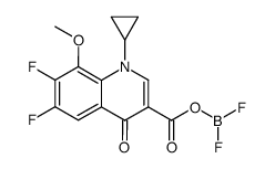 [1-cyclopropyl-6,7-difluoro-1,4-dihydro-8-methoxy-4-(oxo-κO)-3-quinoline-carboxylato-κO3]difluoroboron结构式