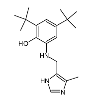 2,4-di-tert-butyl-6-[(5-methyl-3H-imidazol-4-ylmethyl)amino]phenol结构式