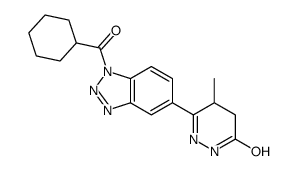 1H-Benzotriazole, 1-(cyclohexylcarbonyl)-5-(1,4,5,6-tetrahydro-4-methy l-6-oxo-3-pyridazinyl)- picture
