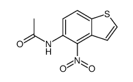 N-(4-nitro-benzo[b]thiophen-5-yl)-acetamide结构式
