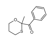 2-benzoyl-2-methyl-1,3-oxathiane Structure