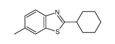 2-环己基-6-甲基苯并噻唑结构式