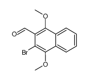 3-bromo-1,4-dimethoxynaphthalene-2-carbaldehyde Structure