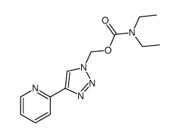(4-(pyridin-2-yl)-1H-1,2,3-triazol-1-yl)methyl diethylcarbamate结构式