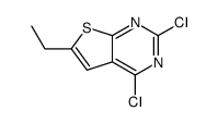 2,4-dichloro-6-ethyl-Thieno[2,3-d]pyrimidine结构式