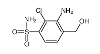 3-amino-2-chloro-4-(hydroxymethyl)benzenesulfonamide Structure