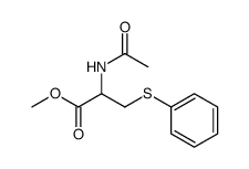2-acetamido-3-phenylsulfanylpropionic acid methyl ester Structure